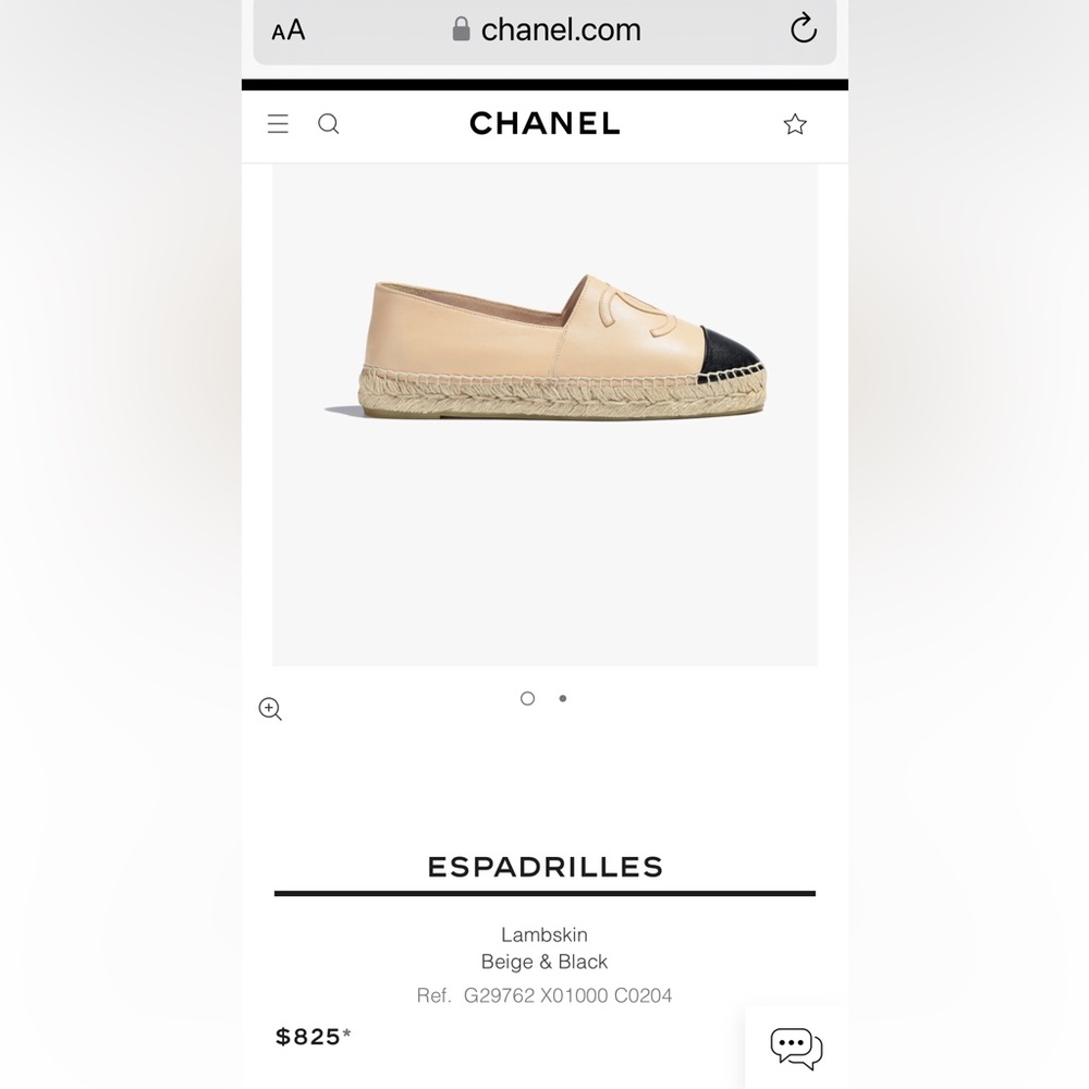 Chanel Espadrillas lambskin (white) - Picture 7 of 7